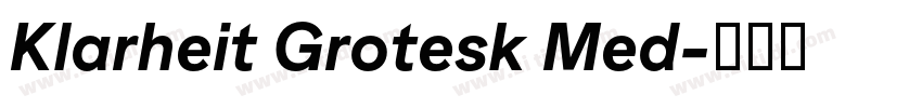 Klarheit Grotesk Med字体转换 Klarheit Grotesk Med字体转换
